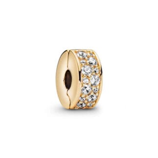 Pandora Moments Clear Pavé lukkopala, keltakullattu, 768658C01