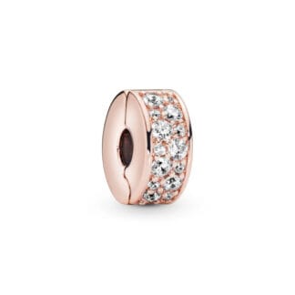 Pandora Moments Clear Pavé lukkopala, ruusukullattu, 781817CZ
