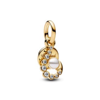 Pandora Moments Hook Double hela, keltakullattu, 763891C01