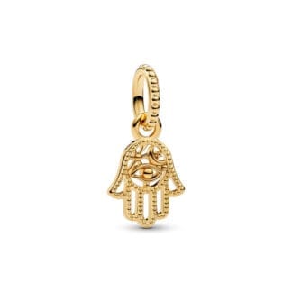 Pandora Moments Protective Hamsa Hand hela, keltakullattu, 769144C00