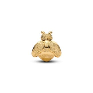 Pandora Moments Textured Bee Mini hela, keltakullattu, 764524C00