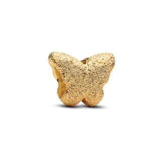 Pandora Moments Textured Butterfly mini hela, keltakullattu, 764046C00