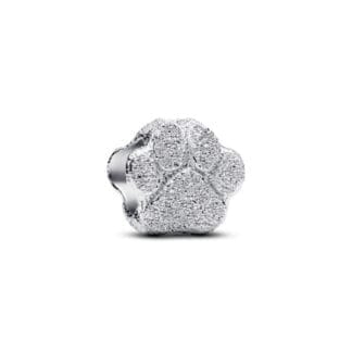 Pandora Moments Textured Paw mini hela, hopea, 794043C00