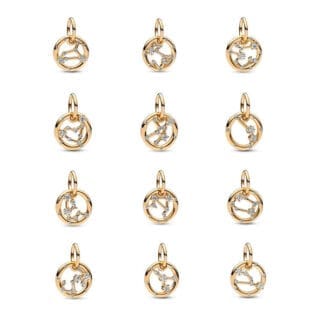 Pandora Moments Zodiac horoskooppihela, keltakullattu