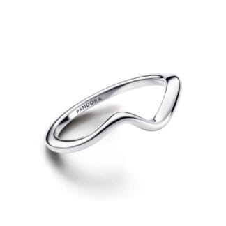 Pandora Timeless Polished Wave sormus, hopea, 193095C00