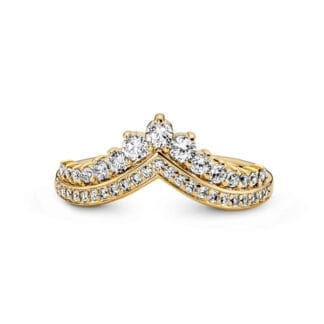 Pandora Timeless Wish Tiara sormus, keltakullattu, 167736C01