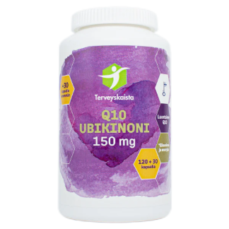 Terveyskaista Ubikinoni 150 mg 120+30 kaps