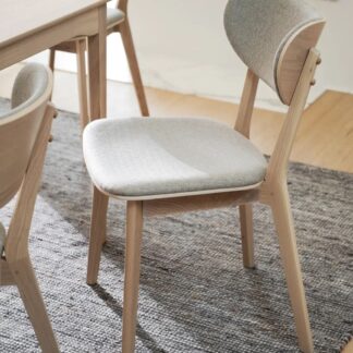 Rowico Home Kato tuoli valkolakattu tammi/harmaa beige