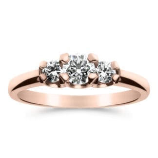 Silván Charlotte timanttisormus 0,50ct, rosekultaa, vihkisormukset