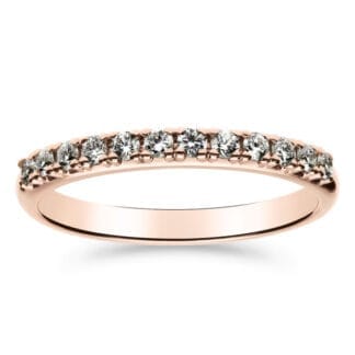Silván Rosalie timanttisormus 0,24ct, rosekultaa, vihkisormukset