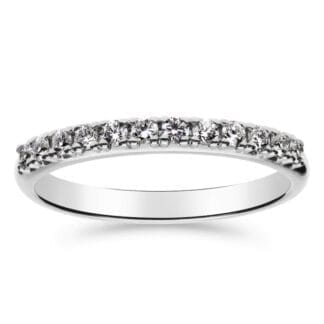Silván Rosalie timanttisormus 0,24ct, valkokultaa, vihkisormukset