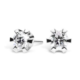 Silván Solitaire timanttikorvakorut 0,50ct, valkokultaa, timanttikorut