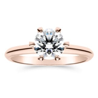 Silván Solitaire timanttisormus 1,00ct, rosekultaa, vihkisormukset