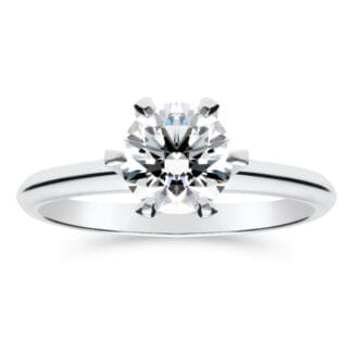 Silván Solitaire timanttisormus 1,00ct, valkokultaa, vihkisormukset