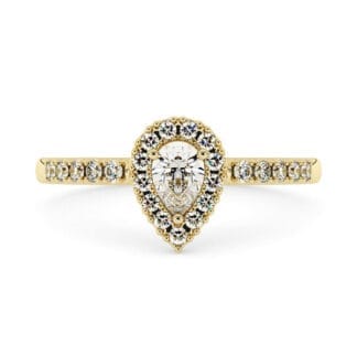 Silván Rosalie timanttisormus 0,39ct, keltakultaa, vihkisormukset
