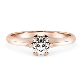 Silván Solitaire timanttisormus 0,30ct, rosekultaa, vihkisormukset