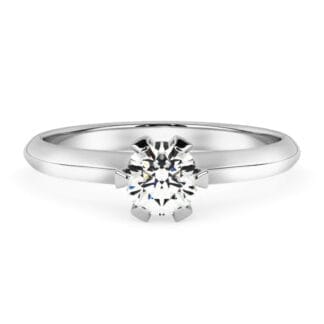 Silván Solitaire timanttisormus 0,30ct, valkokultaa, vihkisormukset