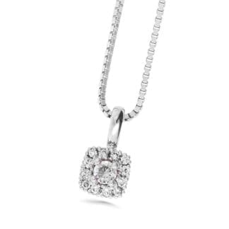 Silván Rosalie timanttiriipus 0,23ct, valkokultaa, timanttikorut