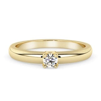 Silván Marie timanttisormus 0,05ct, keltakultaa, vihkisormukset