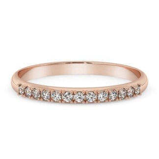 Silván Rosalie timanttisormus 0,13ct, rosekultaa, vihkisormukset