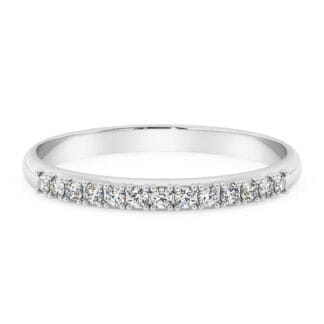 Silván Rosalie timanttisormus 0,13ct, valkokultaa, vihkisormukset