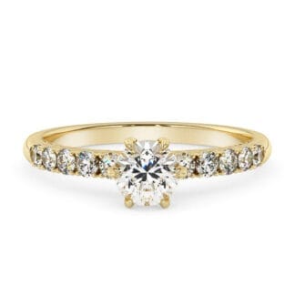 Silván Charlotte timanttisormus 0,70ct, keltakultaa, vihkisormukset