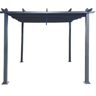 Skandi pergola 3x3 m musta/tummanharmaa