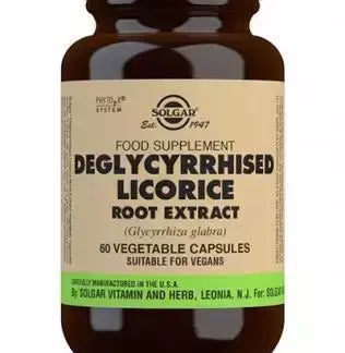 Solgar Lakritsijuuriuute, glykyritsiinihapoton (Licorice Root) 60 kaps 60 kaps