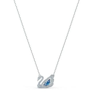 Swarovski Dancing Swan joutsen kristalliriipus sinisellä kristallilla, 5533397