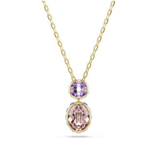 Swarovski Chroma riipus, keltakullattu ja eriväriset kristallit, 5741586