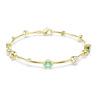 Swarovski Constella rannekoru, keltakullanväri ja vihreät kristallit, 5722478