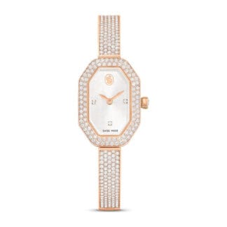 Swarovski Dextera bangle rannekello, ruusukullanväri ja kirkkaat kristallit, 5672992