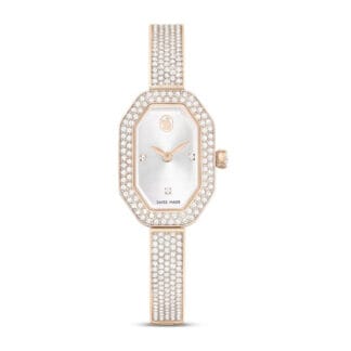 Swarovski Dextera bangle rannekello, samppanjakullanväri ja kirkkaat kristallit, 5672987