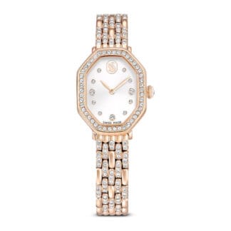 Swarovski Dextera octagon rannekello, ruusukullanväri ja kirkkaat kristallit, 5715517