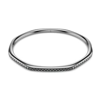 Swarovski Dextera rannerengas, tumma metalli ja harmaat kristallit