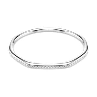 Swarovski Dextera rannerengas, vaalea metalli ja kirkkaat kristallit