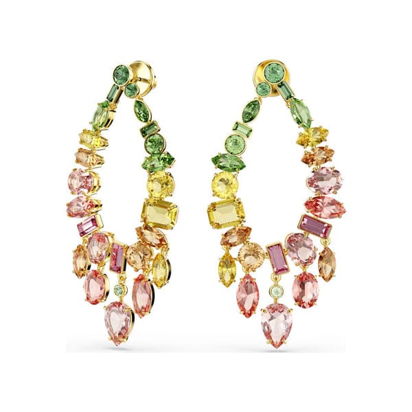 Swarovski Gema korvakorut, keltakullattu ja eriväriset kristallit, 5737445