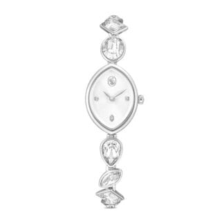 Swarovski Gema rannekello, hopeanväri ja kristalliranneke, 5737955