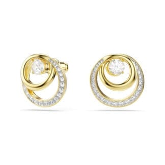 Swarovski Hyperbola korvakorut, keltakullattu ja kirkkaat zirkonit kristallit, 5740407