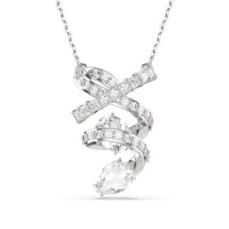 Swarovski Hyperbola riipus, vaalea metalli ja kirkkaat kristallit 5698547
