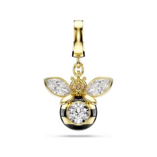 Swarovski Idyllia charm, keltakullattu ja eriväriset kristallit, 5743132