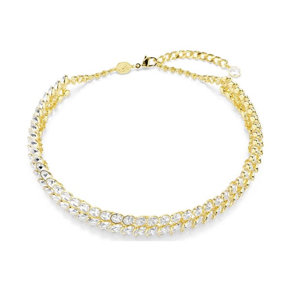 Swarovski Idyllia choker kaulakoru, keltakullanväri ja kirkkaat kristallit, 5723541