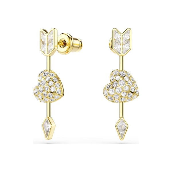 Swarovski Idyllia korvakorut, keltakullattu ja kirkkaat kristallit, 5737295