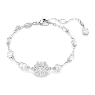 Swarovski Idyllia rannerengas, vaalea metalli ja kirkkaat kristallit, 5691485