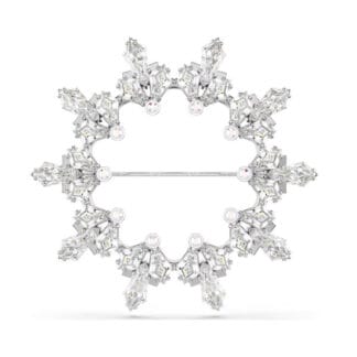 Swarovski Idyllia rintakoru, vaalea metalli ja kirkkaat kristallit 5705397