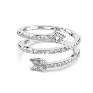 Swarovski Idyllia sormus, kirkkaat kristallit ja zirkonit