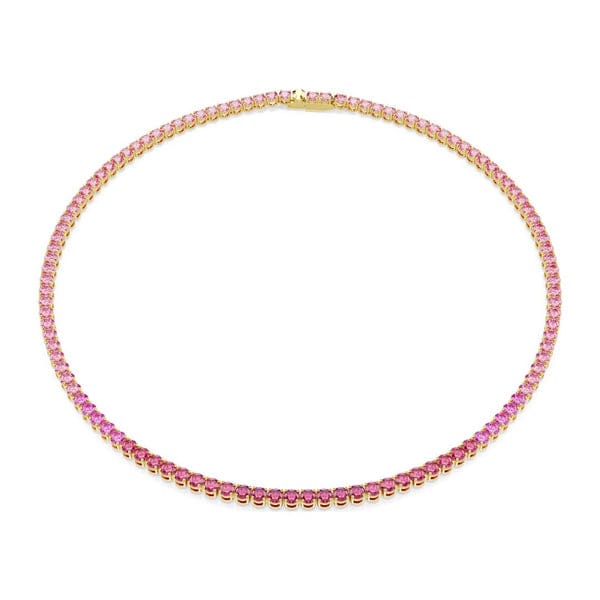 Swarovski Matrix Tennis kaulakoru, keltakullattu ja vaaleanpunaiset zirkonit, 5751762