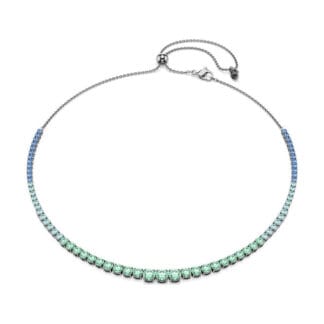 Swarovski Matrix kaulakoru, vihreät ja siniset zirkonit, 5751192