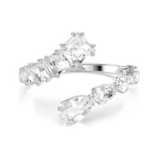 Swarovski Matrix rannekoru, vaalea metalli ja kirkkaat kristallit