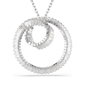Swarovski Matrix riipus, vaalea metalli ja kirkkaat kristallit 5727114
